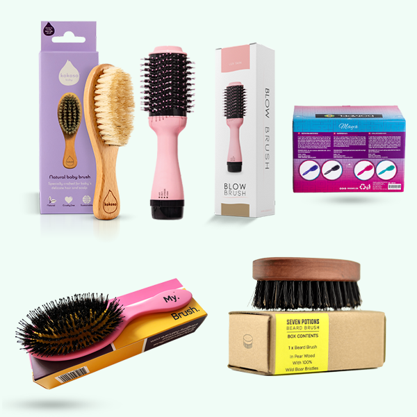 Custom Printed Hair Brush Boxes | EZCustomBoxes