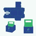 4 Pk bottle Carrier boxes | Free Shipping USA | Ez Custom Boxes