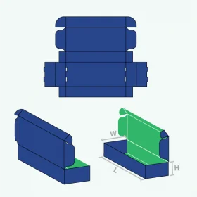 Packaging box with Double Wall Tuck Front